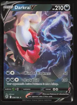 Darkrai V 098/189 Ultra Rare Pokemon TCG SWSH10: Astral Radiance NM - Image 1