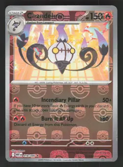 Chandelure 018/086 Master Ball Pattern Pokemon TCG White Flare NM - Image 1