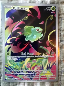 2025 Pokemon Mega Evolutions Bulbasaur 133/132 Illustration Rare - Image 1