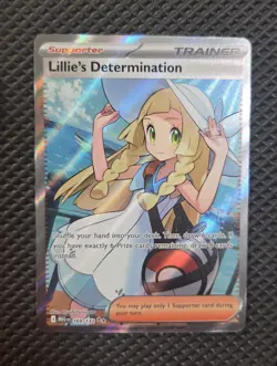 Pokemon Lillie's Determination 169/132 Mega Evolution Ultra Rare Full Art 🔥 - Image 1