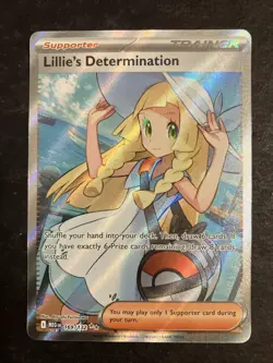 Lillie's Determination SR 169/132 Mega Evolution Pokemon TCG Near Mint NM - Image 1