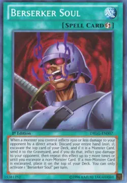 Berserker Soul - DRLG-EN007 - Secret Rare - 1st Edition NM Yugioh Dragons of Leg - Image 1
