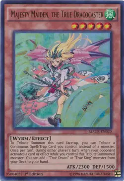 Majesty Maiden, the True Dracocaster - MACR-EN020 - Ultra Rare - 1st Edition LP - Image 1