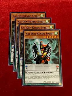 Yu-Gi-Oh! (x4) Kai-Den Kendo Spirit FLOD-EN000 1st Edition - Unplayed Mint+ - Image 1