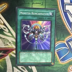 Yugioh! Monster Reincarnation RDS-EN045 Super Rare 1st Edition NM - Image 1