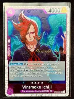 Vinsmoke Ichiji OP06-060 Jolly Roger Special Foil Mint One Piece Character Card - Image 1