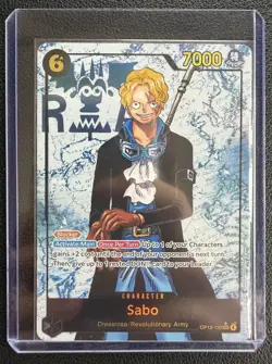One Piece Carrying On His Will Sabo OP13-120 SEC Secret Rare Parallel NM - Image 1
