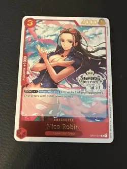 NICO ROBIN - One Piece OP01-017 - PROMO - Store Championship Participation Pack - Image 1