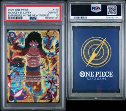 2024 One Piece Monkey D. luffy PSA 10 OP09-119 Emperors in the New world - Image 3