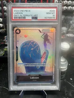 One Piece Laboon EB01-048 SR Alternate Art PSA Gem Mint 10 - Image 1