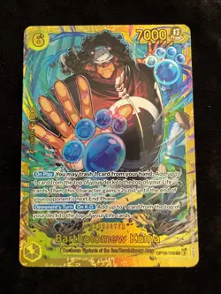 Bartholomew Kuma SEC OP12-119 Legacy of the Master One Piece Card Game English - Image 1