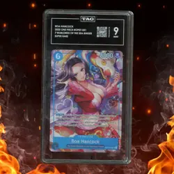 One Piece 7 Warlords Of The Sea BOA HANCOCK OP07-051 Super Rare TAG 9 - Image 1