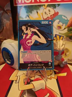 One Piece 500 Years in the Future OP07-038 Boa Hancock LEADER Jap. NM See Pics - Image 1
