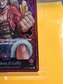 One Piece English Monkey.D.Luffy ST01-001 Leader Foil - Free Shipping - Image 4