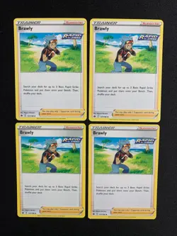 4x Brawly 131/198 - Uncommon Trainer Card - Pokemon Chilling Reign - NM/M - Image 1