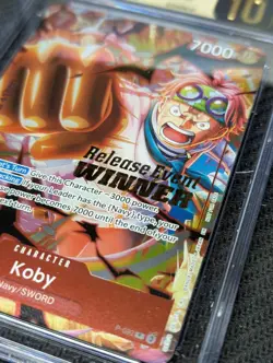 CGC PRISTINE 10 One Piece TCG P-092 Koby Pre Release Winner Card Promo English - Image 2