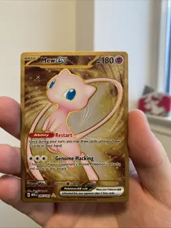 Mew ex - 205/165 - Pokemon 151 Secret Rare Metal Card NM - Image 1