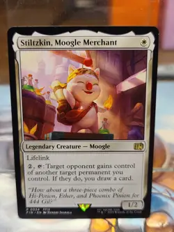 Stiltzkin, Moogle Merchant MTG Final Fantasy NM Rare R 0034 FFIX Creature Card - Image 1