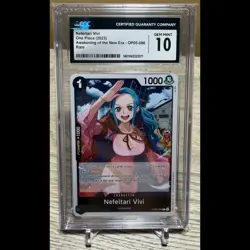 CGC 10 OP05-086 Nefeltari Vivi English One Piece TCG card Awakening New Era Rare - Image 1