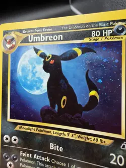 Pokemon TCG Umbreon Neo Discovery Holo Rare Card 13/75 - LP/NM - Image 3