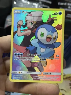 Piplup 239/236 Cosmic Eclipse 2019 Secret IR Holo Pokemon Card TCG - Image 3