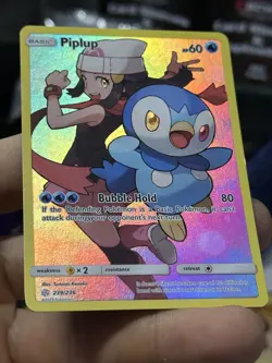 Piplup 239/236 Cosmic Eclipse 2019 Secret IR Holo Pokemon Card TCG - Image 5