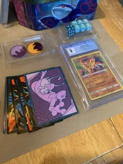 Pokemon card lot, tins and more, no duplicates, includes holos and a graded slab - Image 3