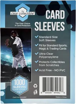 Penny Sleeves for Trading Cards - 1000 2-5/8" x 3-5/8" (67mm x 92mm), Clear - Image 1