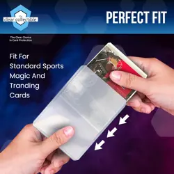 Penny Sleeves for Trading Cards - 1000 2-5/8" x 3-5/8" (67mm x 92mm), Clear - Image 4