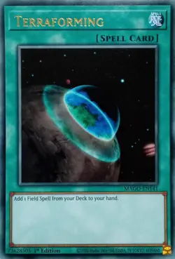MAGO-EN141 TERRAFORMING RARE 1ST EDITION YuGiOh CARD - Image 1