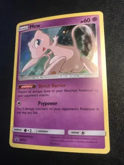 Mew SM215 NM Holo Hidden Fates Promo Pokemon Card. Fast Shipping with Tracking! - Image 1