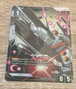 GUNDAM TCG CARD GAME - ARGAMA - GD02-129 - R+ FOIL ENGLISH DUAL IMPACT Alt Art - Image 1