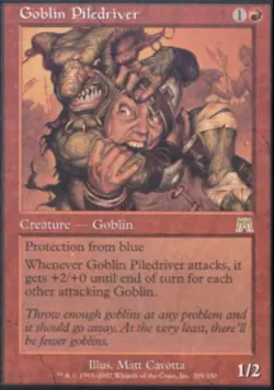 MTG English Goblin Piledriver NM Normal Onslaught - Image 1