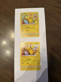 Pikachu Holo + Non-Holo Card Pokemon 25th Anniversary McDonalds MINT - Image 1