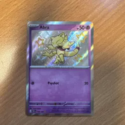 Pokemon TCG Abra Card 148/091 Baby Shiny Paldean Fates Scarlet & Violet NM - Image 1