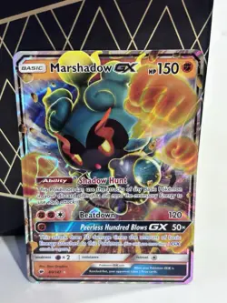 Pokemon TCG Marshadow GX 80/147 Ultra Rare Holo Card SM Burning Shadows - Image 1