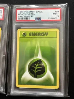 1999 Pokemon Shadowless Energy Cards PSA 9 Mint Lot 97, 98, 99 - Image 4