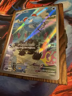 Pokemon Marill TCG Rare Holo Card 204/193 Sv02 Paldea Evolved Illustration - Image 3