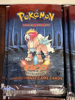 2001 Pokemon Cards Neo Revelation- 16 1st Ed Empty Packs - Image 3