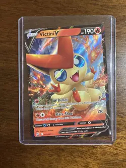 Pokemon V Card Lot 7 Cards Crabominable Victini Boltund Talonflame Wobbuffet - Image 2