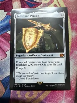 Aettir and Priwen Final Fantasy MTG NM Non Holo Card - Image 1