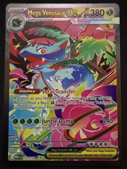 Pokemon TCG Mega Venusaur EX Card 177/132 English, Near Mint Condition - Image 1