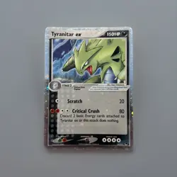 Pokemon TCG Tyranitar EX Cosmos Holo Ultra Rare Card 17/17 Pop Series 1 - Image 1