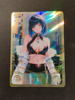 Yelan Genshin Impact Goddess Story TCG Holo Sexy Waifu Anime Card - Image 1