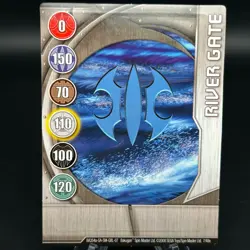 Bakugan RIVER GATE Metal Gate Card SILVER 2008 BA354a-GA-SM-GBL-07 7/48e - Image 1