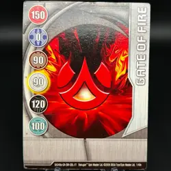 Bakugan GATE of FIRE Metal Gate Card SILVER 2008 BA348a-GA-SM-GBL-01 1/48e - Image 1