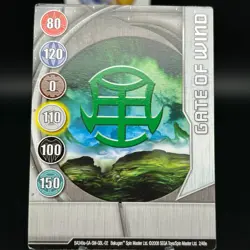 Bakugan GATE of WIND Metal Gate Card SILVER 2008 BA349a-GA-SM-GBL-02 2/48e - Image 1
