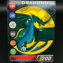Bakugan DRAGONOID - HSP 200 - Metal Character Gate Card 2006 BA047a-CC-SM-B - Image 1