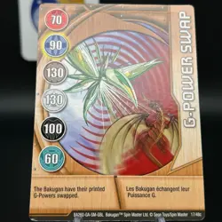 Bakugan G-POWER SWAP Metal Gate Card COPPER BA260-GA-SM-GBL 17/48c - Image 1