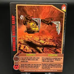 Bakugan CHOMPIXX Battle Gear Card 2009 BA2008-RE-SM-GBL 2/4b GUNDALIAN INVADERS - Image 1